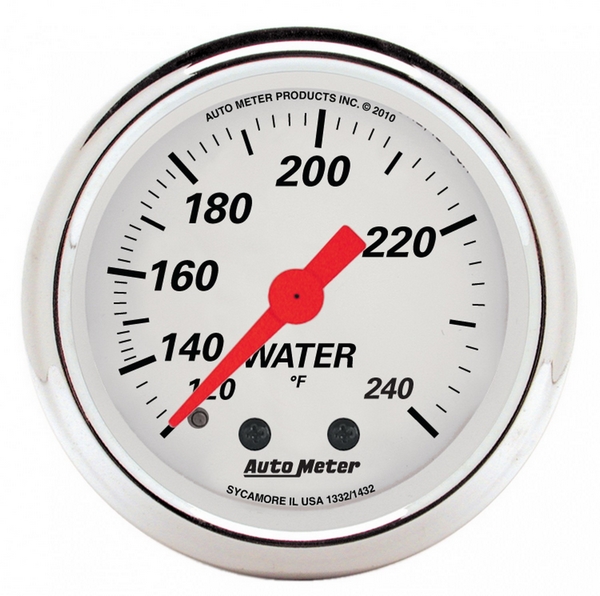 2-1/16" WATER TEMPERATURE, 120-240 F, ARCTIC WHITE